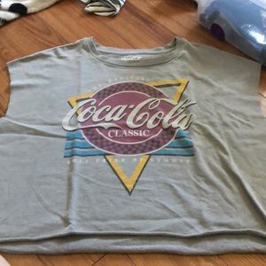 coca cola cropped shirt